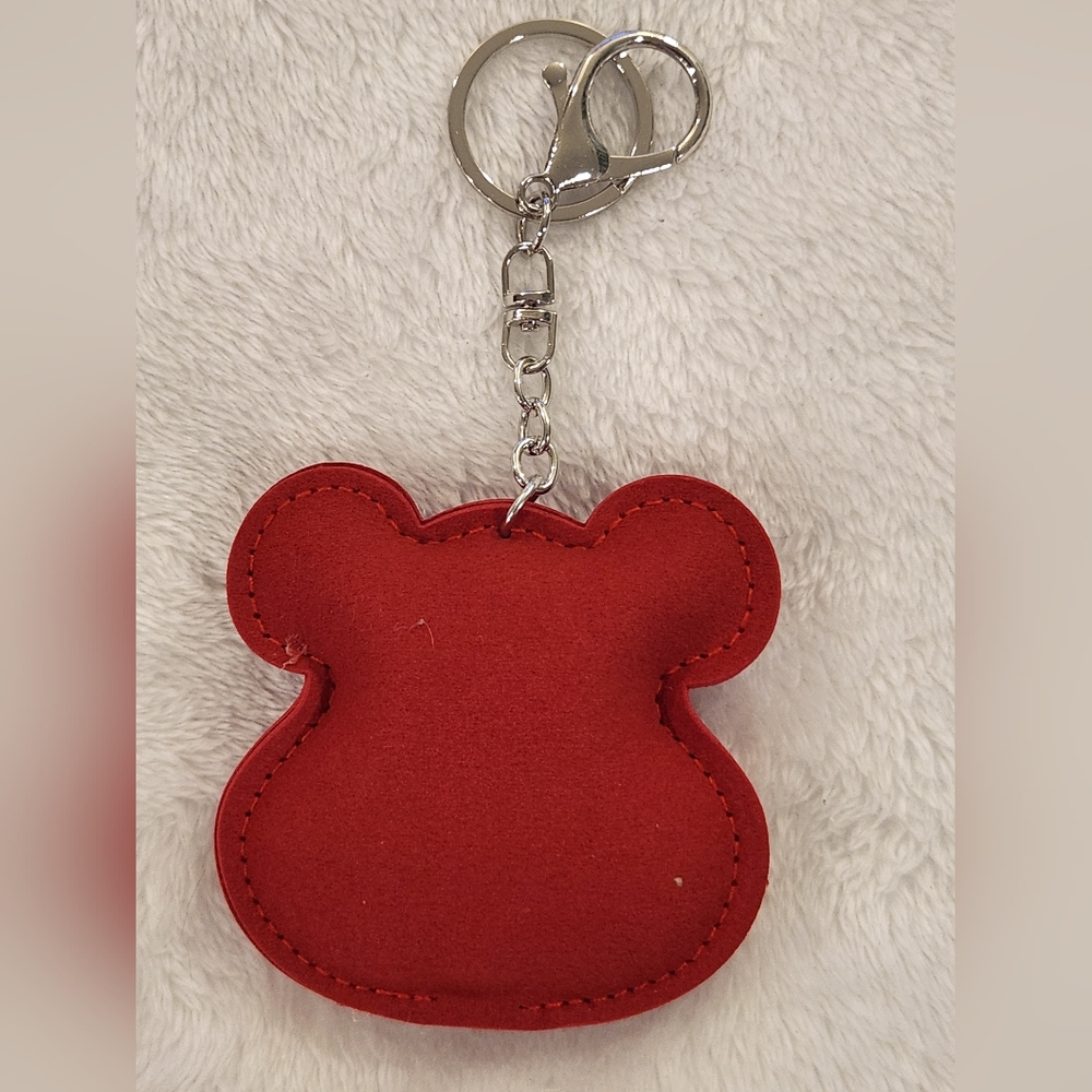 Care Bear Red Rhinestone Keychain Bag Charm - Picture 3 of 4
